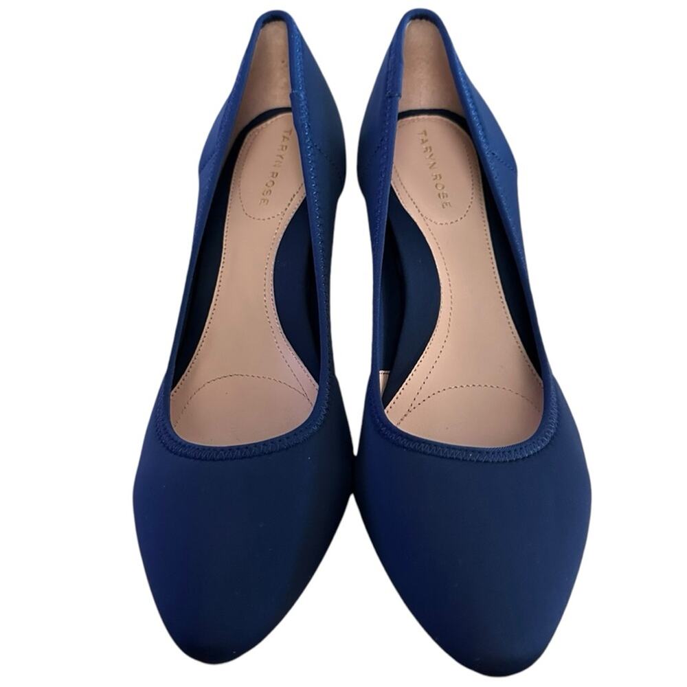 Taryn Rose Tess Women's Blue Pointed Toe Stiletto Pumps Size 10B - Picture 2 of 9